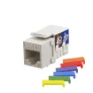 Simply 45 - S45-3690W - Cat6 UTP 90° 10G Rated White Keystone 110 Style, Dust Cover, IDC Cap 1ea/bag