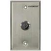 SECO-LARM - SD-72002-V0 - Shunt (maintained) N.C. turn-to-open keylock switch in a single-gang, stainless-steel plate. Key # 1300.