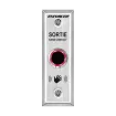 SECO-LARM - SD-9163-KS1Q - Outdoor No-Touch Sensor with Spanish message, slimline. Adjustable sensing range and relay trigger duration. "SALIDA SIN TOCAR" printed on plate. ETL Listed. Conforms to UL Std. 294
