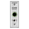 SECO-LARM - SD-9163-KS2Q - Outdoor No-Touch Sensor with French message, slimline. Adjustable sensing range and relay trigger duration. "SORTIE SANS CONTACT" printed on plate. ETL Listed. Conforms to UL Std. 294