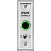 SECO-LARM - SD-9163-KSQ - Outdoor No-Touch Sensor with English message, slimline. Adjustable sensing range and relay trigger duration. "NO TOUCH EXIT" is printed on plate. ETL Listed. Conforms to UL Std. 294