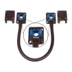 SECO-LARM - SD-969-T15Q/B - Armored Door Cord with Terminal Blocks (Bronze), Maximum Current 34@30VAC/VDC, Cord Length 15" (39cm)