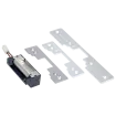 SECO-LARM - SD-996C-NUQ - 12/24 VDC Universal Door Strike. Includes three face plates for nearly any type of door. Fail-safe (door unlocks when power is lost) or fail-secure (door locks when power is lost) operation. UL listed.