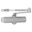SECO-LARM - SD-C131-SQ - Door Closer. Size 3, door weight up to 140-lbs (65kg). Adjustable sweep and latch speed, anodized aluminum body, sliver finish, and forged steel arms. 1 year warranty