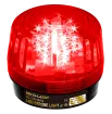 SECO-LARM - SL-1301-BAQ/R - 9~24 VAC/VDC LED Strobe Light. Incorporates 32 LEDs. 50,000-Hour operating life. 8 different flash patterns. Adjustable flashing speed. Indoor/outdoor use. Red lens.