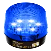 SECO-LARM - SL-1301-EAQ/B - 6~12 VDC LED Strobe Light. Incorporates 12 LEDs. 50,000-Hour operating life. Flash only. Indoor/outdoor use. Blue lens.