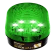 SECO-LARM - SL-1301-EAQ/G - 6~12 VDC LED Strobe Light. Incorporates 12 LEDs. 50,000-Hour operating life. Flash only. Indoor/outdoor use. Green lens.