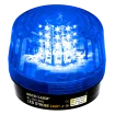 SECO-LARM - SL-1301-SAQ/B - 10~24 VDC LED Strobe Light with built in programable siren. Incorporates 54 LEDs. 50,000-Hour operating life. Six different flash patterns. Adjustable flashing speed. Indoor/outdoor use. Blue lens.