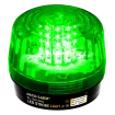 SECO-LARM - SL-1301-SAQ/G - 10~24 VDC LED Strobe Light with built in programable siren. Incorporates 54 LEDs. 50,000-Hour operating life. Six different flash patterns. Adjustable flashing speed. Indoor/outdoor use. Green lens.