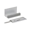 SECO-LARM - SM-226L-3Q - Overhead Door-Mount Magnetic Contact with three wires for N.O. or N.C. applications. Magnet mounted on "L" bracket, contact in die-cast aluminum housing with pre-wired 24" leads, flexible stainless-steel cable. 2¾" Gap.