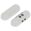 SECO-LARM - SM-4004-TQ/W - Capsule-Type Surface-Mount Closed Loop Magnetic Contact with quick-connect terminal block. 1" Gap. White. Sold in multiples of 10 (price is for 1 pc).