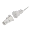 SECO-LARM - SM-4105-LQ/W - 3/4″ Steel-Door Recessed-Mount Magnetic Contact - White, 1″ (25mm) Gap, Closed loop, UL Listed