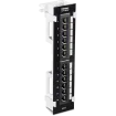 TRENDNET - TC-P12C6V - 12-Port Cat6 Unshielded Wall Mount Patch Panel with Included 89D Bracket