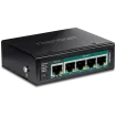 TRENDNET - TI-B541 - 5-Port IndustrialGigabit PoE++ Powered DIN-Rail Switch with PoE Pass-Through