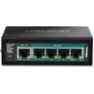 TRENDNET - TI-B541 - 5-Port IndustrialGigabit PoE++ Powered DIN-Rail Switch with PoE Pass-Through