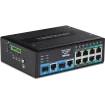 TRENDNET - TI-BG104 - 10-Port Industrial Gigabit PoE++ DIN-Rail Switch
