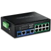 TRENDNET - TI-BG108 - 10-Port Industrial Gigabit 400W PoE++ DIN-Rail Switch