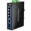 TRENDNET - TI-G50611 - 6-Port Industrial 2.5G DIN-Rail Switch with 10G Ports