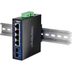 TRENDNET - TI-G51SC - 5-Port Hardened Industrial Gigabit DIN-Rail Switch with Multi-Mode SC Port