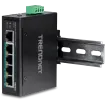 TRENDNET - TI-PE50 - 5-Port Industrial Fast Ethernet PoE+ DIN-Rail Switch