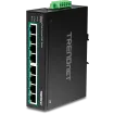 TRENDNET - TI-PE80 - 8-Port Industrial Fast Ethernet PoE+ DIN-Rail Switch