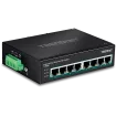 TRENDNET - TI-PE80 - 8-Port Industrial Fast Ethernet PoE+ DIN-Rail Switch