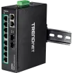 TRENDNET - TI-PG102 - 10-Port Hardened Industrial Gigabit PoE+ DIN-Rail Switch