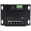 TRENDNET - TI-PG50F - 5-Port Industrial Gigabit PoE+ Wall-Mounted Front Access Switch