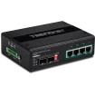 TRENDNET - TI-PG62B - 6-port hardened Industrial Gigabit PoE+ Switch /w 2 SFP (Boost Voltage from 12/24/48/VDC to 55VDC)