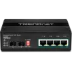 TRENDNET - TI-PG62B - 6-port hardened Industrial Gigabit PoE+ Switch /w 2 SFP (Boost Voltage from 12/24/48/VDC to 55VDC)