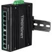 TRENDNET - TI-PG80B - 8-Port Industrial Gigabit PoE+ DIN-Rail Switch (24 - 56V)