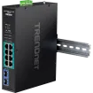 TRENDNET - TI-PGM102 - 10-port Industrial Gigabit PoE+ DIN-Rail Switch -20° – 65°C (-4° – 149°F)