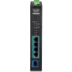 TRENDNET - TI-PGM541 - 5-port Industrial Gigabit PoE+ DIN-Rail Switch -20° – 65°C (-4° – 149°F)