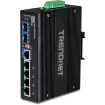 TRENDNET - TI-UPG62 - 6-Port Hardened Industrial Gigabit Ultra PoE DIN-Rail Switch