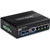 TRENDNET - TI-UPG62 - 6-Port Hardened Industrial Gigabit Ultra PoE DIN-Rail Switch