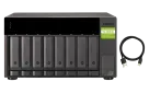 QNAP - TL-D800C-US - 8-bay desktop USB-C 3.1 Gen2 10Gbps JBOD expansion unit  with a 1-meter USB-C to USB-A 3.1 Gen2 cable