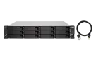 QNAP - TL-R1200C-RP-US - 12-bay 2U rackmount USB-C 3.1 Gen2 10Gbps JBOD expansion unit, redundant PSU, with a 1-meter USB-C to USB-A 3.1 Gen2 cable
