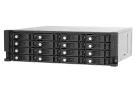 QNAP - TL-R1620Sep-RP-US - 16-bay 3U rackmount SAS 12Gbps JBOD expansion enclosure with SAS expander, 2.5"/3.5" SAS 12Gbps & SAS/SATA 6Gbps drives, 4 x SFF-8644 Mini-SAS HD ports, redundant PSU, without rail kit.
