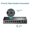 TP-Link - TL-SF1009P - 9 Port 10/100mbps Desktop Switch With 8 Port Poe+