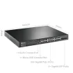 TP-Link - TL-SG3428MP - JETSTREAM 28PORT GGB L2 SW W/ PERP 24PORT POE+/4 GGB SFP SLOTS