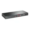 TP-Link - TL-SL1218MP - 16-Port 10/100 Mbps + 2-Port Gigabit Rackmount Switch with 16-Port PoE+