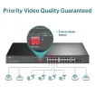 TP-Link - TL-SL1218MP - 16-Port 10/100 Mbps + 2-Port Gigabit Rackmount Switch with 16-Port PoE+