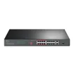 TP-Link - TL-SL1218P - 16-PORT 10/100MBPS + 2-PORT GBTPERP RACKMOUNT SWITCH WITH 16-PORT POE+