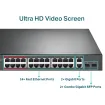 TP-Link - TL-SL1226P - 24PORT 10/100MBPS + 2PORT PERP GIGABIT UNMANAGED POE+ SWITCH
