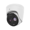 Hanwha - TNM-C2722TDR - Wisenet T network Bi-spectrum Early Fire Detection Camera, Thermal: 160 x 120 (uncooled) @ 8fps, <50mK (NETD), built-in 1.9mm fixed lens (57° HFoV / 44° VFoV), Visible: 3MP, built-in 4.46mm fixed lens (69° HFoV / 50.8° VFoV), 