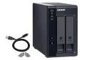 QNAP - TR-002-US - 2-bay 3.5" SATA HDD USB 3.1 Gen2 10Gbps type-C hardware RAID external enclosure. USB-C to USB-A cable included. Expansion unit for QNAP NAS, Windows, Mac, Linux computers