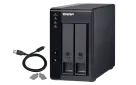 QNAP - TR-002-US - 2-bay 3.5" SATA HDD USB 3.1 Gen2 10Gbps type-C hardware RAID external enclosure. USB-C to USB-A cable included. Expansion unit for QNAP NAS, Windows, Mac, Linux computers