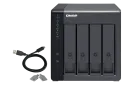 QNAP - TR-004-US - QNAP TR-004 4-bay USB 3.0 type-C (5Gbps) hardware RAID enclosure/ DAS, supports 3.5" SATA HDD and 2.5" SATA SSD