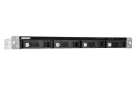 QNAP - TR-004U-US - QNAP 4-bay 1U 12" short-depth rackmount 3.5" SATA HDD USB 3.0 type-C hardware RAID external enclosure
