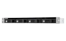 QNAP - TR-004U-US - QNAP 4-bay 1U 12" short-depth rackmount 3.5" SATA HDD USB 3.0 type-C hardware RAID external enclosure